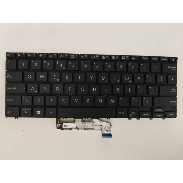Tastatura Laptop, Asus, ExpertBook B9 B9400B, B9400CBA, B9400CE, B9400CEA, B9400CEAV, iluminata, neagra, layout US