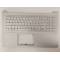 Carcasa superioara cu tastatura palmrest Laptop, Asus, VivoBook 15 F513E, F513EA, F513EP, F513I, F513IA, 90NB0RR3-R32UI0, X513IA-2D, 13N1-BAA0G01, 13N1-BQM0201, iluminata, argintie, layout US