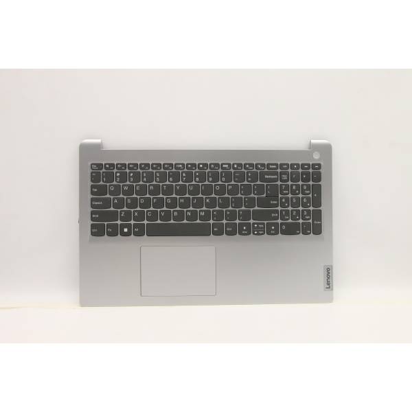 Carcasa superioara cu tastatura palmrest Laptop, Lenovo, IdeaPad 1 15ALC7 Type 82R4, 5CB1H70708, AP2DG000300, AM2DG000500, Cloud Grey, layout US