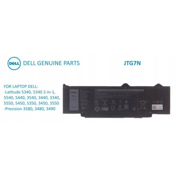 Baterie Laptop, Dell, Latitude 3440, 3450, JTG7N, 07RDGP, 11,4V, 3500mAh, 42Wh