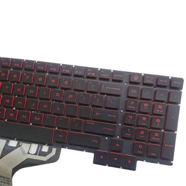 Tastatura Laptop, HP, Omen 17-AN, 17T-AN, TPN-Q195, 931688-001, 931689-001, 931690-001, iluminata, rosie, layout US