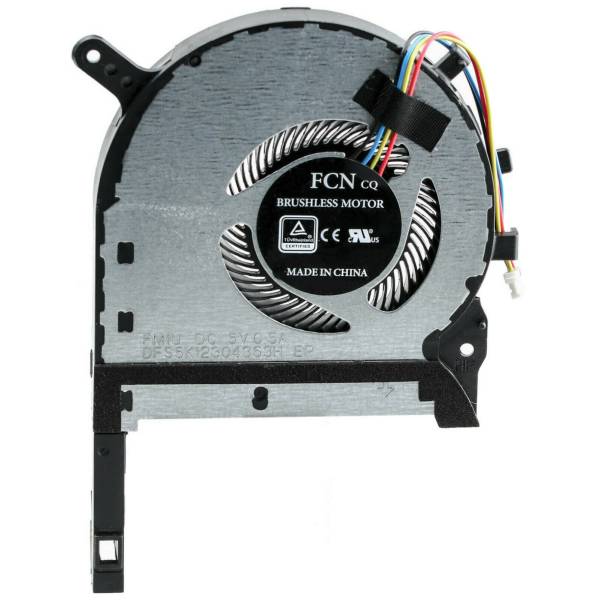 Cooler procesor Laptop Gaming, Asus, TUF F17 FX706L, FX706LI, FX706LH, 13NR00S0M11011, DFS5K12304363H-FMC8, 5V, 0.5A, CPU