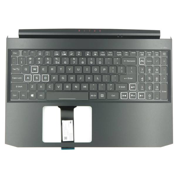 Carcasa superioara cu tastatura palmrest Laptop, Acer, Nitro 5 AN515-55, 6B.Q7KN2.064, cu iluminare RGB, pentru GTX 1660, RTX 2060, layout US