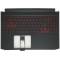 Carcasa superioara cu tastatura palmrest Laptop, Acer, Nitro 5 AN515-55, 6B.Q7KN2.033, cu iluminare, pentru GTX 1650, layout US