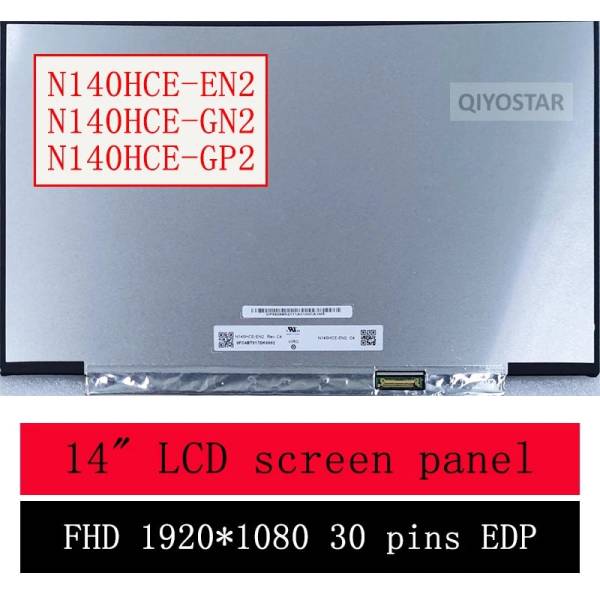 Display Laptop, Asus, ZenBook Duo 14 UX481F, UX481FA, UX481FAY, UX481FL, UX481FLY, N140HCE-EN2, 14 inch, FHD, IPS, nanoedge, 315mm wide, 30 pini