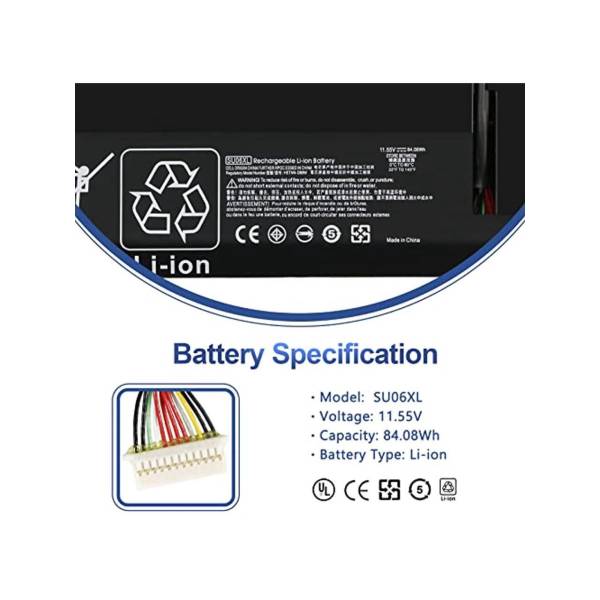 Baterie Laptop, HP, Spectre X360 15-DF, 15T-DF, HSTNN-DB8W, L29048-271, L29184-005, SU06084XL, SU06XL, 11.55V, 7280mAh, 84.08Wh Baterie Laptop, HP, Spectre X360 15-DF, 15T-DF, HSTNN-DB8W, L29048-271, L29184-005, SU06084XL, SU06XL, 11.55V, 7280mAh, 84.08Wh