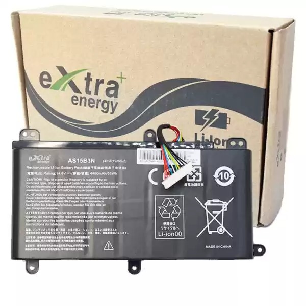 Baterie compatibila Laptop, Acer, Predator 17 G9-791, G9-792, G9-793, 17X GX-791, GX-792, GX21-71, 4ICR19/66-2, AS15B3N, 14.8V, 4400mAh, 65Wh