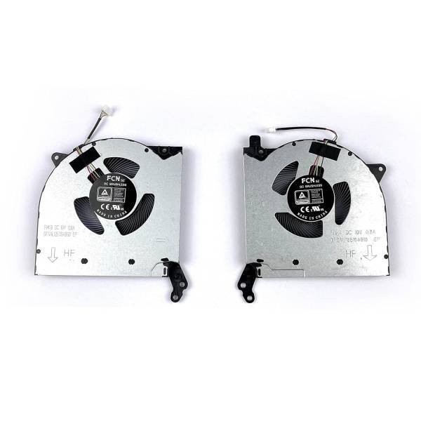 Set coolere Laptop, Lenovo, Legion 5-17ACH6H Type 82JY, 5H40S20306, 5H40S20307, DFSAL12E164810, FNKA, DFSAL12E064860, FNK9, 10V, 0.8A, 4 pini