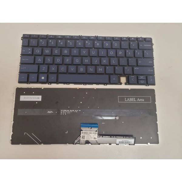 Tastatura Laptop, HP, Spectre x360 14-EF, TPN-C155, iluminata, albastra, layout US
