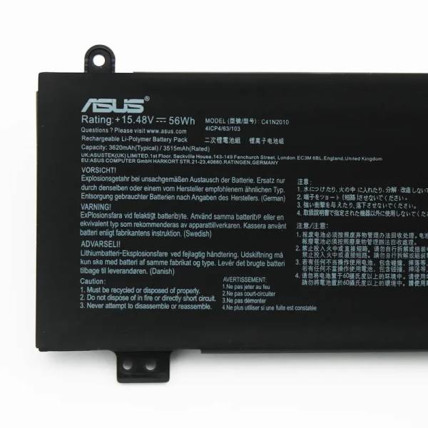 Baterie Laptop Gaming, Asus, ROG Strix G17 G713QC, G713QE, G713RC, 0B200-03890000, 4IC4/63/103, C41N2010, 15.48V, 3515mAh, 56Wh