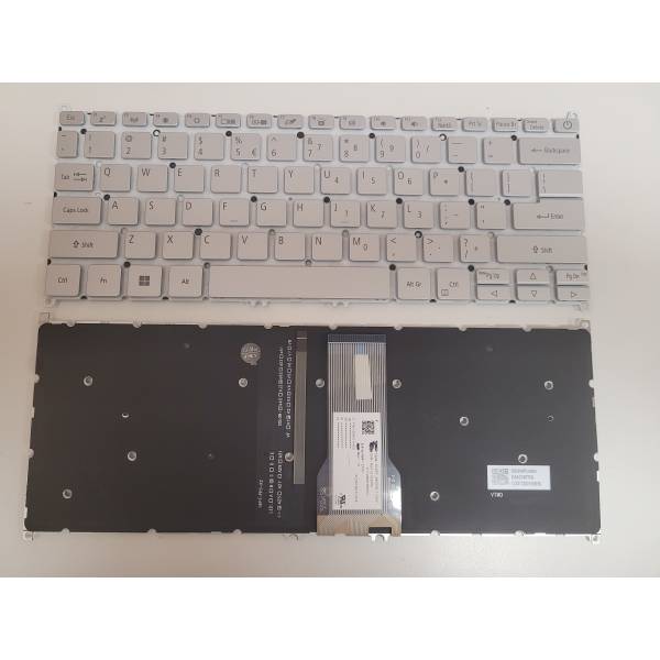 Tastatura Laptop, Acer, Swift 3X SF314-510, N20H3, iluminata, argintie, layout US