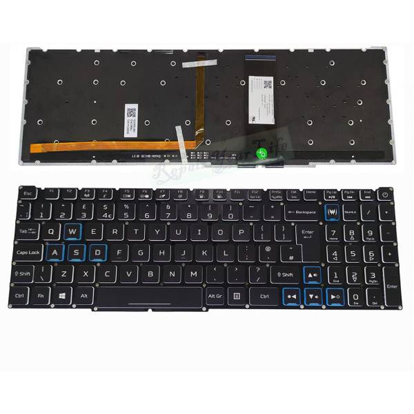 Tastatura Laptop Gaming, Acer, Predator Helios 300 PH317-53, N18I3, iluminata, RGB, layout UK