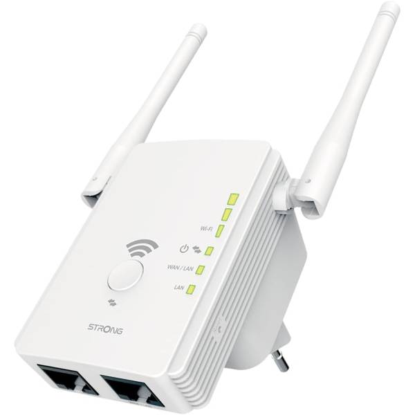 Repetor Wifi pentru acasa si la birou, Extender si punct de acces fara fir, Viteza de 300 Mbps, Porturi LAN si Port WLAN, 2 antene, Potrivit pentru toate dispozitivele Wi-Fi, Alb Repetor Wifi pentru acasa si la birou, Extender si punct de acces fara fir, Viteza de 300 Mbps, Porturi LAN si Port WLAN, 2 antene, Potrivit pentru toate dispozitivele Wi-Fi, Alb