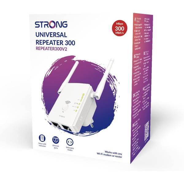 Repetor Wifi pentru acasa si la birou, Extender si punct de acces fara fir, Viteza de 300 Mbps, Porturi LAN si Port WLAN, 2 antene, Potrivit pentru toate dispozitivele Wi-Fi, Alb Repetor Wifi pentru acasa si la birou, Extender si punct de acces fara fir, Viteza de 300 Mbps, Porturi LAN si Port WLAN, 2 antene, Potrivit pentru toate dispozitivele Wi-Fi, Alb