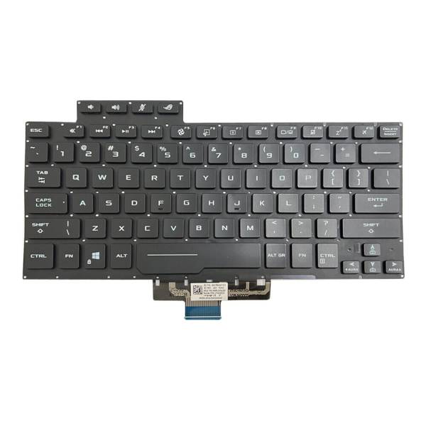 Tastatura Laptop Gaming, Asus, ROG Zephyrus G14 GA401Q, GA401QC, GA401QE, GA401QH, GA401QM, iluminata, neagra, layout US
