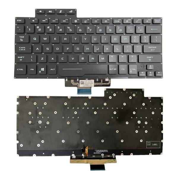 Tastatura Laptop Gaming, Asus, ROG Zephyrus G14 GA401Q, GA401QC, GA401QE, GA401QH, GA401QM, iluminata, neagra, layout US