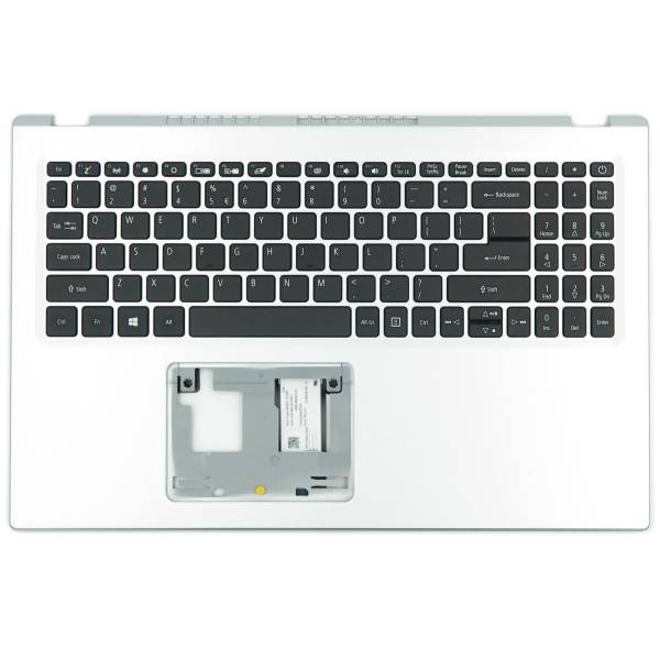 Carcasa cu tastatura Laptop, Acer, Vero AV15-51, 6B.A6MN2.001, argintie, layout US