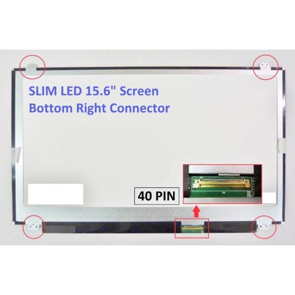 Display Laptop, Dell, Latitude 6540, B156HTN02.1, 15.6 inch, slim, FHD, 40 pini