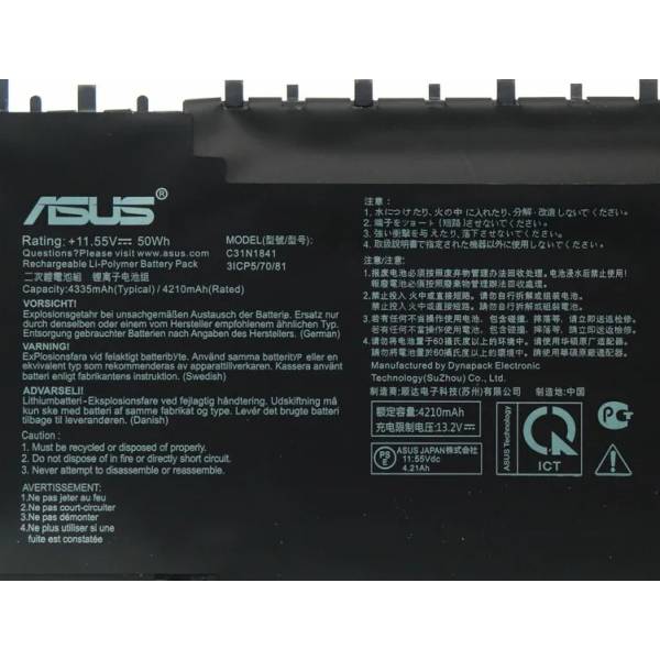 Baterie Laptop, Asus, ZenBook 14 UX434D, UX434DA, 0B200-03830000, 3ICP5/70/81, C31N1841, 11.55V, 4335mAh, 50Wh