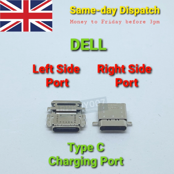 Mufa alimentare USB-C Laptop, Dell, Latitude 15 7520, 7530, port dreapta, Type-C