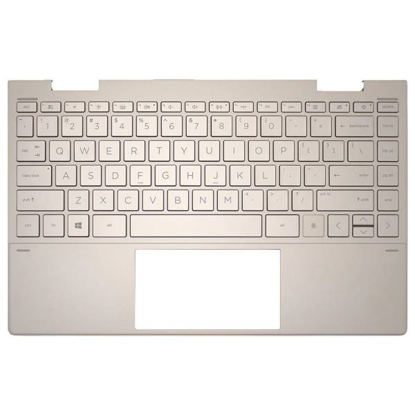 Carcasa superioara cu tastatura palmrest Laptop 2-in-1, HP, Envy X360 13-BD, 13T-BD, TPN-C152, M17263-001, M17263-031, M17263-B31, M15291-001, M15291-B31, M15291-031, AM2UT000450, AM2UT000900, iluminata, aurie, layout US