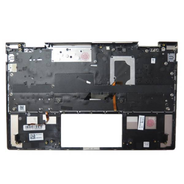 Carcasa superioara cu tastatura palmrest Laptop 2-in-1, HP, Envy X360 13-BD, 13T-BD, TPN-C152, M17263-001, M17263-031, M17263-B31, M15291-001, M15291-B31, M15291-031, AM2UT000450, AM2UT000900, iluminata, aurie, layout US