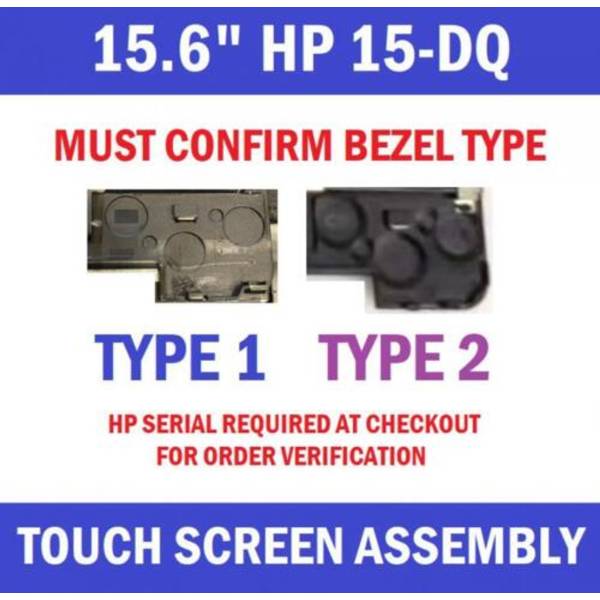Ansamblu Display Laptop, HP, Pavilion X360 15-DQ, 15T-DQ, TPN-W140, L51358-001, NT156WHM-N44, 15.6 inch, HD, 1366x768, touchscreen, 30 pini