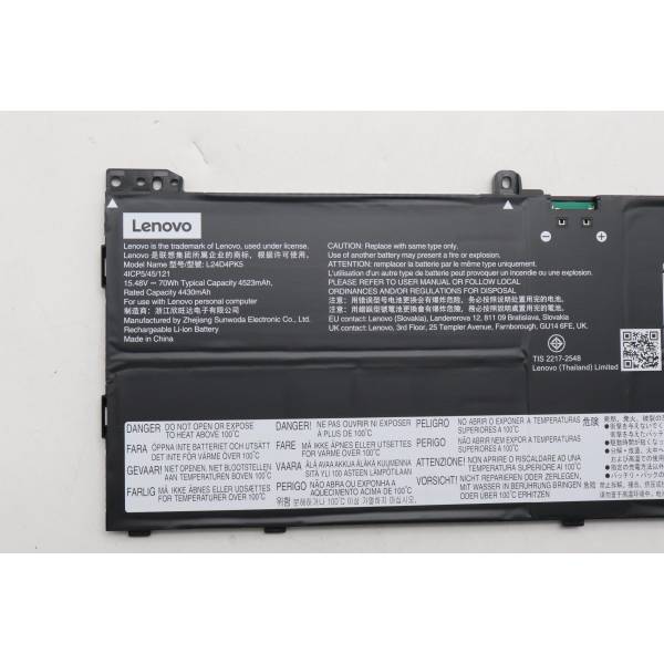 Baterie Laptop, Lenovo, IdeaPad Slim 5 15ARP10 Type 83J3, 5B11Q01997, 4ICP5/45/121, L24D4PK5, 15.48V, 4430mAh, 70Wh