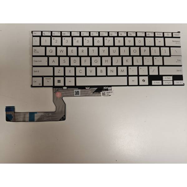 Tastatura compatibila Laptop, Asus, Zenbook S16 UM5606K, UM5606KA, UM5606W, UM5606WA, iluminata, alba, layout US