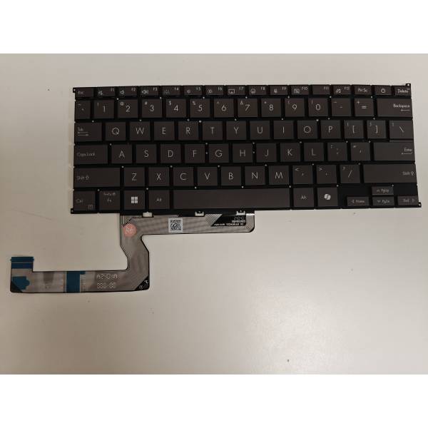 Tastatura compatibila Laptop, Asus, Zenbook S16 UM5606K, UM5606KA, UM5606W, UM5606WA, iluminata, gri, layout US