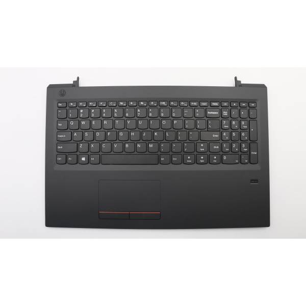 Carcasa superioara cu tastatura palmrest Laptop, Lenovo, V310-15ISK Type 80SY, 5CB0L46631, 3FLV7TALV00, neagra, cu fingerprint, layout US