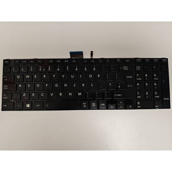 Tastatura Laptop, Toshiba, Satellite U55-A, iluminata, neagra, layout UK