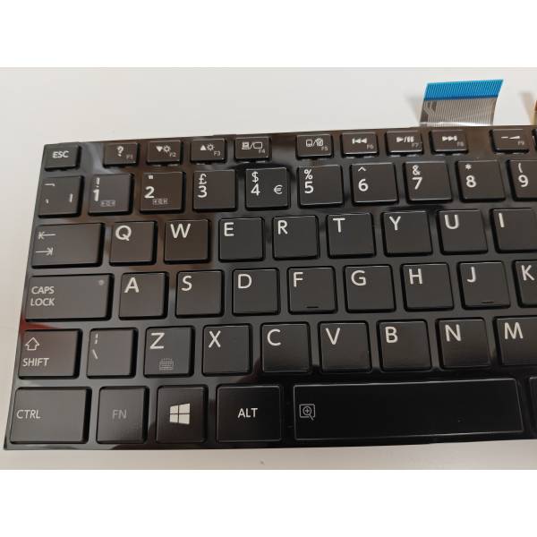 Tastatura Laptop, Toshiba, Satellite E55-A, E55D-A, E55DT-A, E55T-A, iluminata, neagra, layout UK