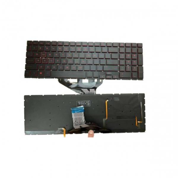 Tastatura Laptop, HP, Omen 15-DC, 15T-DC, TPN-Q211, iluminata, rosie, layout US