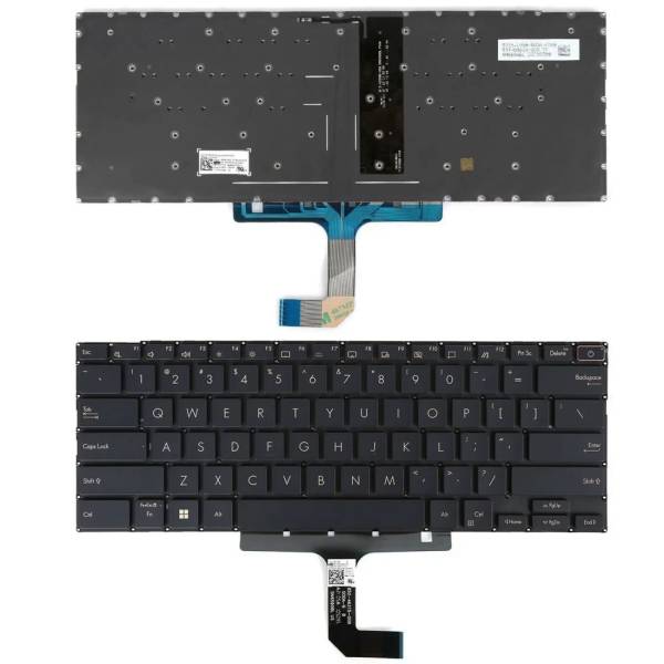 Tastatura Laptop, Asus, Zenbook S UX393E, UX393EA, UX393J, UX393JA, iluminata, neagra, layout US