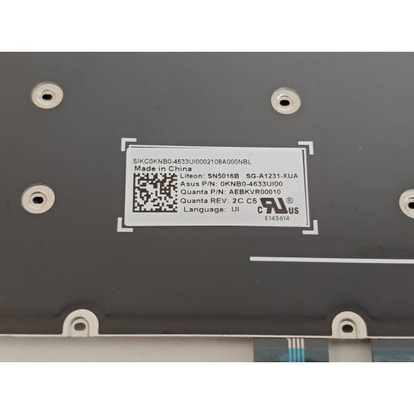 Tastatura Laptop, Asus, Zenbook S UX393E, UX393EA, UX393J, UX393JA, iluminata, neagra, layout US