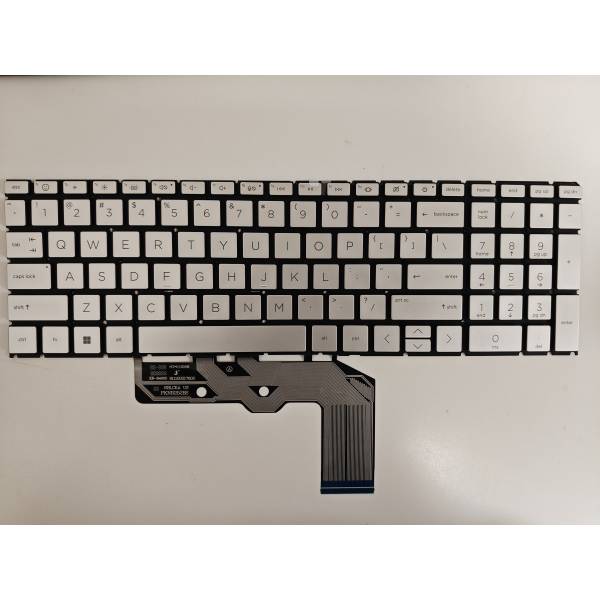 Tastatura Laptop, HP, Envy 17-DA, 17T-DA, iluminata, argintie, layout US