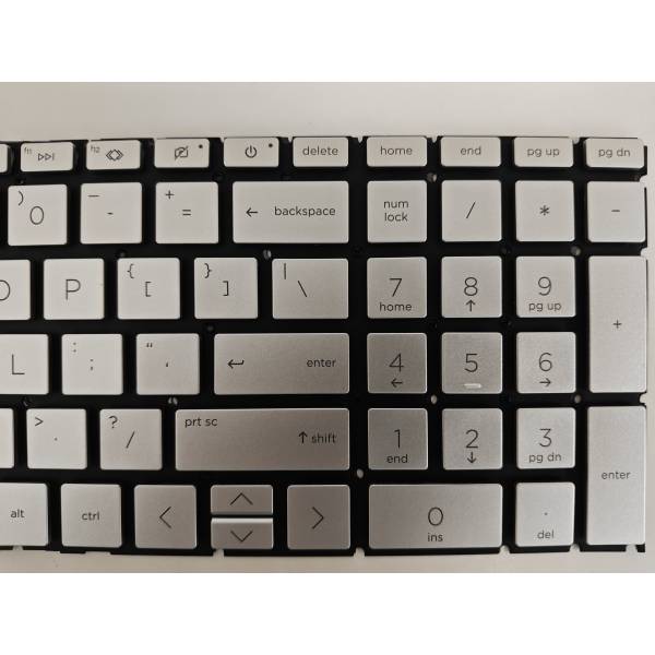 Tastatura Laptop, HP, Envy 17-DA, 17T-DA, iluminata, argintie, layout US
