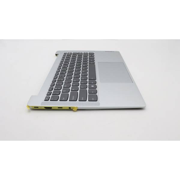 Carcasa superioara cu tastatura palmrest Laptop, Lenovo, IdeaPad Slim 5 14ABR8 Type 82XE, 5CB1L10834, AM3XW000801, Clould Grey, iluminata, layout US