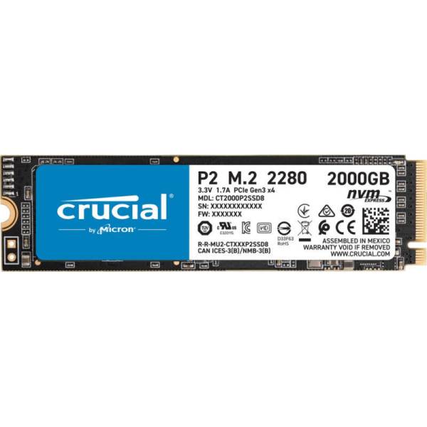 Solid State Drive (SSD) Crucial P2, 2TB, NVMe, M.2., CT2000P2SSD8, Laptop/Desktop Solid State Drive (SSD) Crucial P2, 2TB, NVMe, M.2., CT2000P2SSD8, Laptop/Desktop