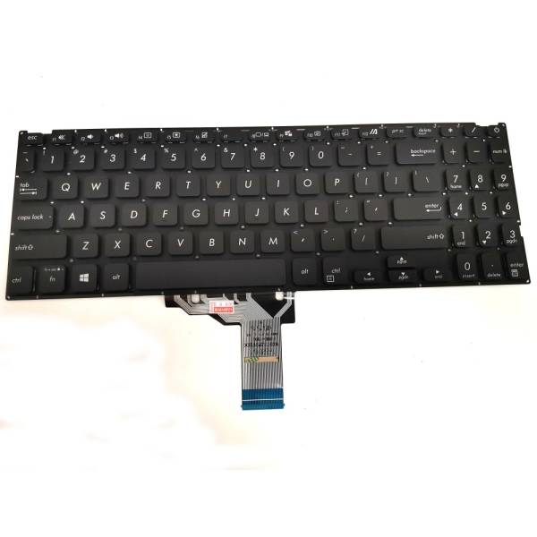 Tastatura Laptop, Asus, VivoBook 15 X515, X515DA, X515E, X515EA, X515EP, X515F, X515FA, X515J, X515JA, X515JF, X515JP, X515K, X515KA, X515M, X515MA, X515U, X515UA, neagra, layout US