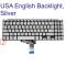 Tastatura Laptop, Asus, VivoBook 15 R509F, R509FA, iluminata, argintie, layout US