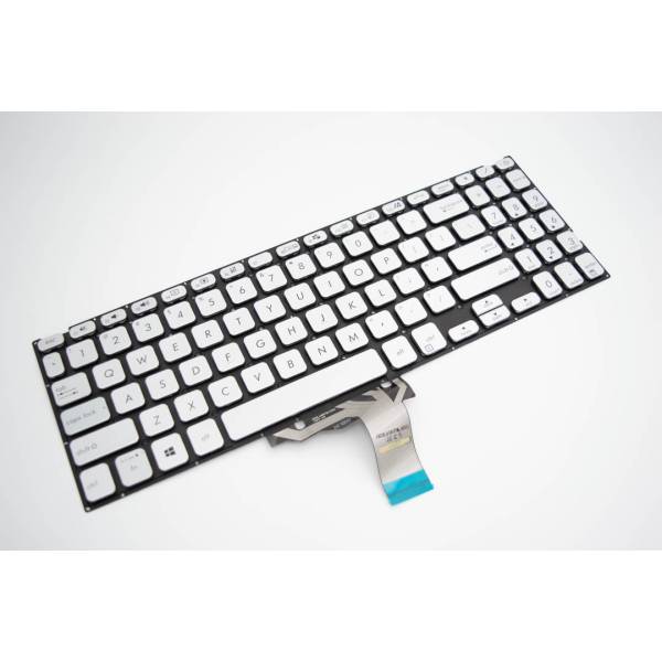 Tastatura Laptop, Asus, VivoBook 15 X545F, X545FA, X545FB, X545FJ, argintie, layout US
