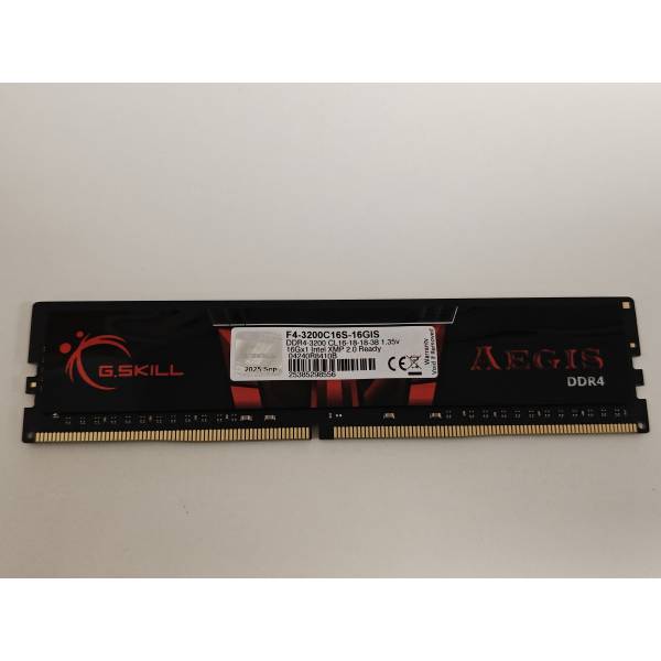 Memorie PC Desktop G Skill Aegis, 16GB, DDR4, 3200Mhz, CL16, 1.35V, F4-3200C16S-16GIS, DIMM, Non-ECC