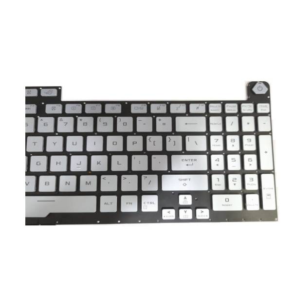 Tastatura Laptop Gaming, Asus, ROG Strix G G731G, G731GU, iluminata, RGB, 8 pini, Glacier Blue, layout US