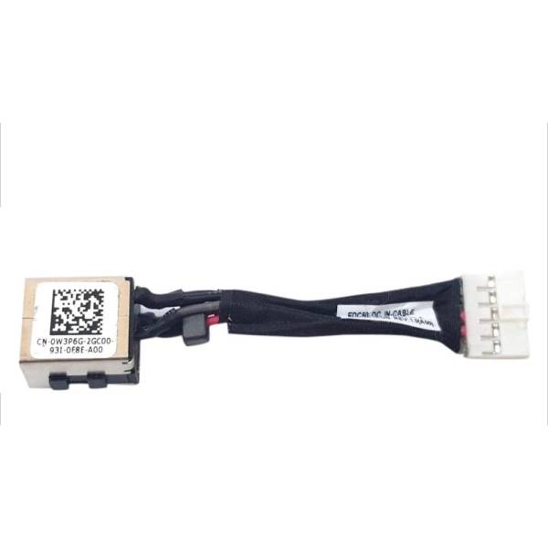 Mufa alimentare Laptop, Dell, Precision 3541, P80F, P80F003, 0W3P6G, W3P6G, DC301013900, EDC50 DC IN CABLE, 6cm