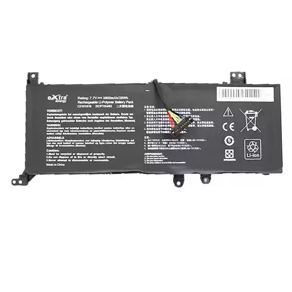 Baterie compatibila Laptop, Asus, VivoBook 14 D415D, D415DA, D415M, D415MT, D415U, D415UA, 0B200-03450000, 2ICP7/54/83, C21N1818, 7.7V, 3800mAh, 29Wh