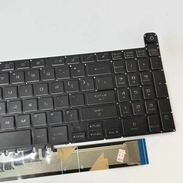 Tastatura Laptop Gaming, Asus, TUF A16 FA607N, FA607NU, FA607P, FA607PI, FA607PV, iluminata, RGB, neagra, layout US
