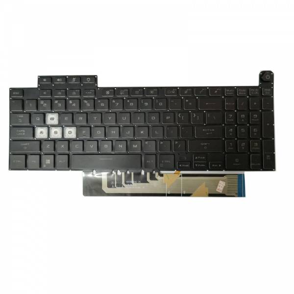 Tastatura Laptop Gaming, Asus, TUF A16 FA607N, FA607NU, FA607P, FA607PI, FA607PV, iluminata, RGB, neagra, layout US