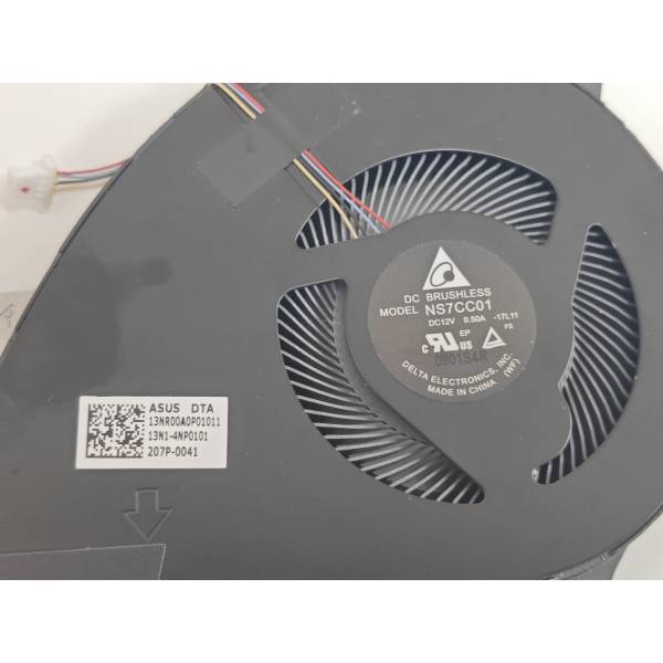 Cooler procesor Laptop Gaming, Asus, ROG Zephyrus GX501G, GX501GI, 13NR00A0P01011, 13N1-4NP0101, NS7CC01-17L11, 12V, 0.50A, CPU